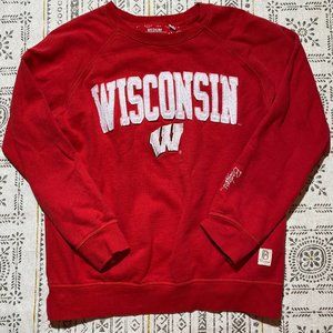 Red Wisconsin Badgers Pressbox Sweatshirt Medium